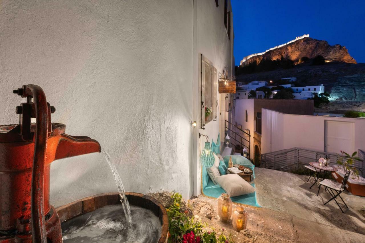 Casa Pietra Lindos Luxury Traditional House Villa ภายนอก รูปภาพ